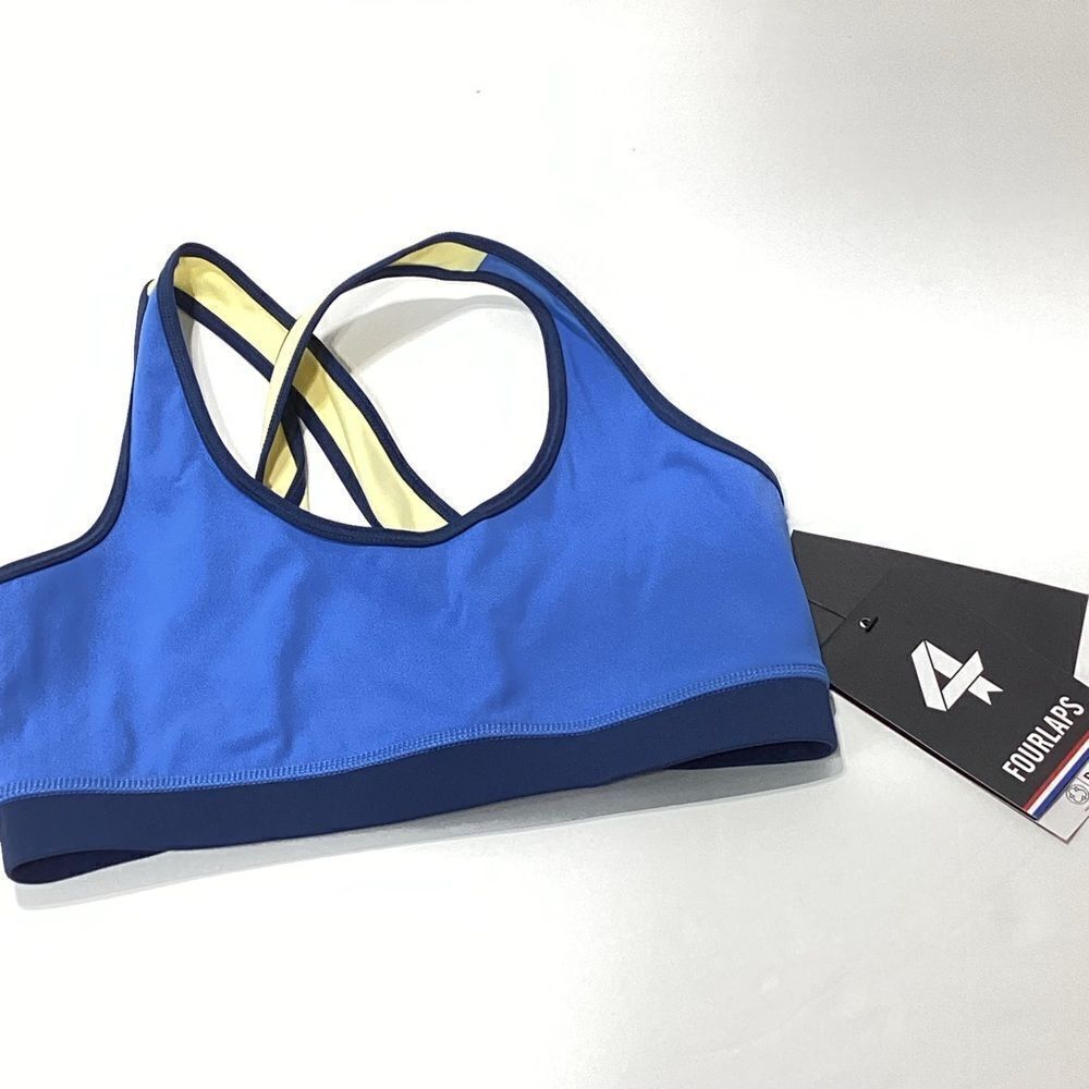 Four Laps Infinity Sports Bra XS Blue